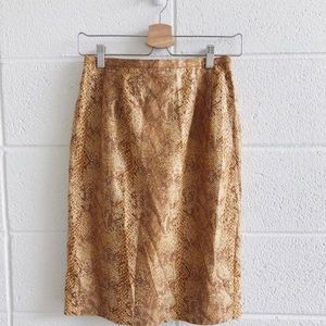 Snake skin skirt